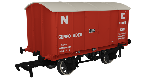 OO Gauge Rapido Trains UK 908028 North Eastern Railway Gunpowder Van No.78019