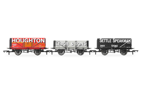 OO Gauge Hornby R60116 Triple Wagon Pack Houghton Main, Thos. Lebon & Sons & Settle Speakman