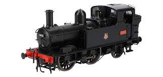 Dapol 7S-006-025 O Gauge Class 14xx 0-4-2T 1413 in BR black with early emblem