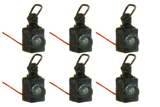 DCC Concepts DML-LLBSL Working Shunt Lamps LMS/BR (4mm Scale) Red and White (6 Pack)