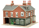 METCALFE PN116 N SCALE CORNER SHOP & PUB IN RED BRICK