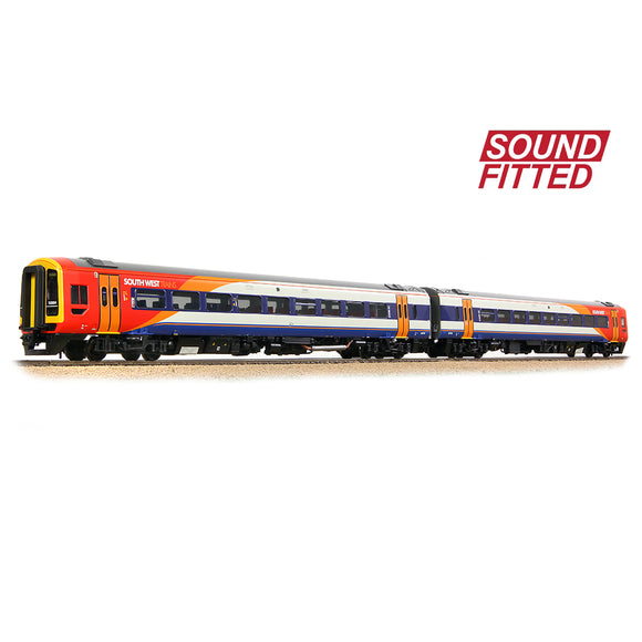 OO Gauge Bachmann 31-495SF Class 158 2-Car DMU 158884 South West Trains SOUND FITTED
