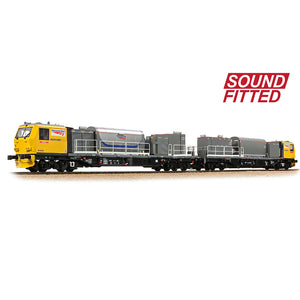 Bachmann 31-578SF OO Gauge Windhoff MPV 2-Car Set Network Rail Yellow SOUND FITTED