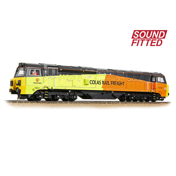 Bachmann 31-591ASF OO Gauge Class 70 with Air Intake Modifications 70811 Colas Rail Freight SOUND FITTED