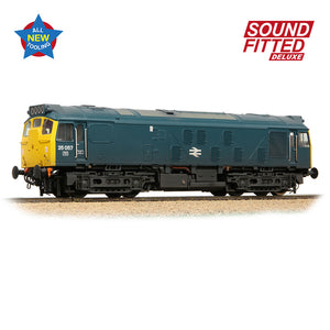 OO Gauge Bachmann 32-340SFX Class 25/1 25057 BR Blue Weathered SOUND FITTED DELUXE