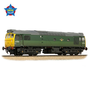 OO Gauge Bachmann 32-342 Class 25/2 D7525 BR Two-Tone Green (Full Yell. Ends) Weathered