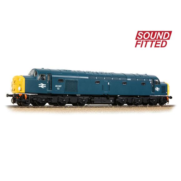 Bachmann 32-489SF OO Gauge Class 40 Disc Headcode 40097 BR Blue SOUND FITTED