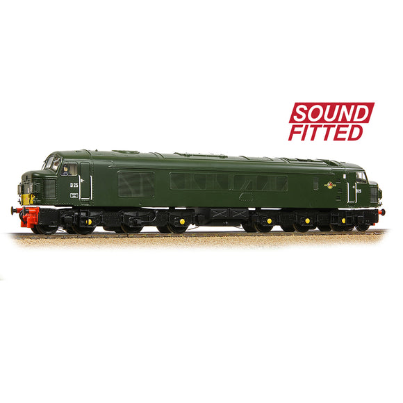 OO Gauge Bachmann 32-679ASF Class 45 Split Centre H/C D25 BR Plain Green (Small Yellow Panels) SOUND FITTED