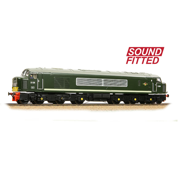 OO Gauge Bachmann 32-702ASF Class 46 Centre Headcode D138 BR Green (Small Yellow Panels) SOUND FITTED