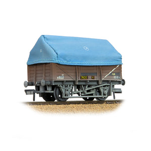 OO Gauge Bachmann 33-085D 5 Plank China Clay Wagon BR Bauxite (TOPS) With Hood Weathered