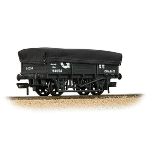 OO Gauge Bachmann 33-088B 5 Plank China Clay Wagon GWR Grey with Tarpaulin Cover