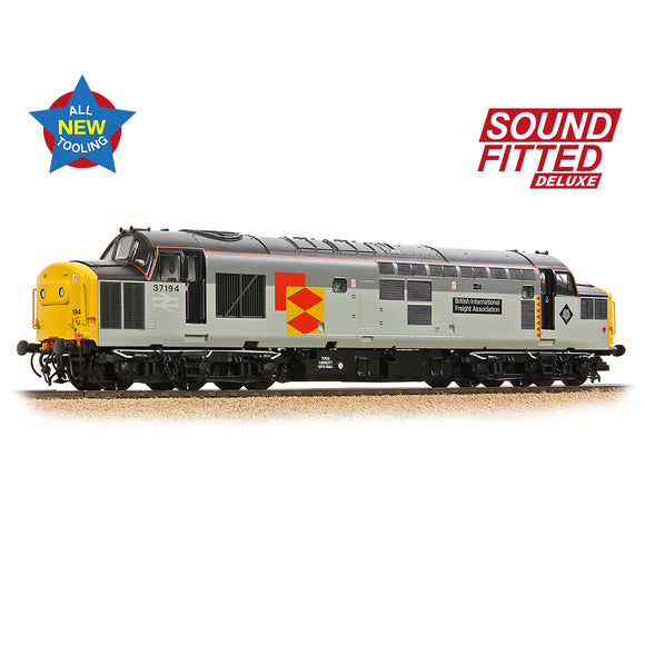 Bachmann 35-307SFX OO Gauge Class 37/0 Centre Headcode 37194 'British Int. Freight Assoc.' BR Railfreight SOUND FITTED DELUXE