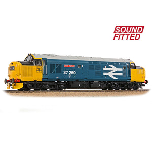 Bachmann 35-309SF OO Gauge Class 37/0 Centre Headcode 37260 Radio Highland BR Blue Large Logo SOUND FITTED
