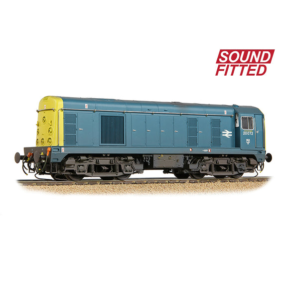 OO Gauge Bachmann 35-356SF Class 20/0 Disc Headcode 20072 BR Blue Weathered SOUND FITTED