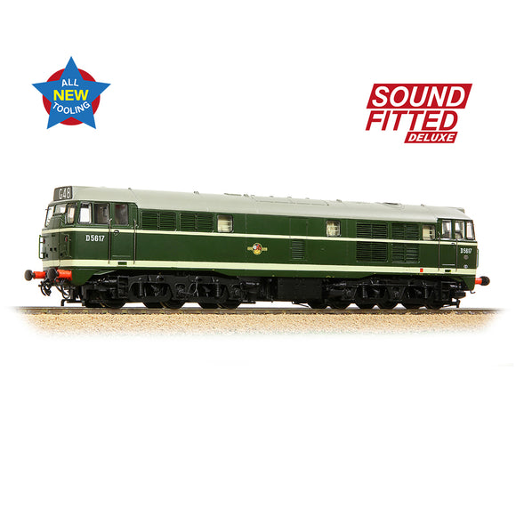 OO Gauge Bachmann 35-801ASFX Class 30 D5617 BR Green (Late Crest) SOUND DELUXE