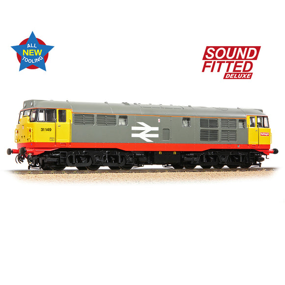 OO Gauge Bachmann 35-821ASFX Class 31/1 Refurbished 31149 BR Railfreight (Red Stripe) SOUND FITTED