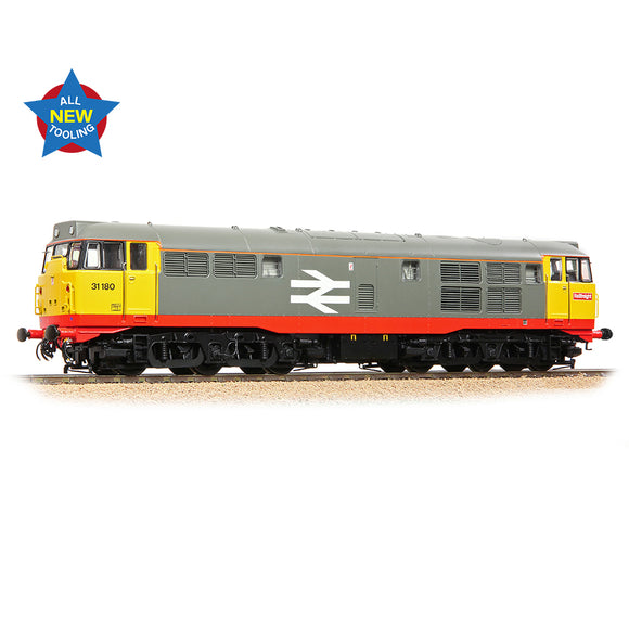 OO Gauge Bachmann 35-821 Class 31/1 Refurbished 31180 BR Railfreight (Red Stripe)