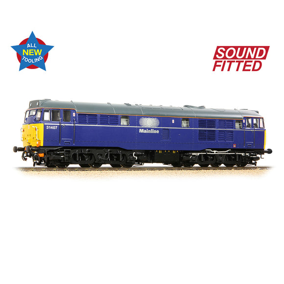 OO Gauge Bachmann 35-830SF Class 31/4 Refurbished 31407 Mainline Freight SOUND FITTED