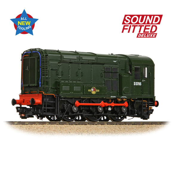 OO Gauge Bachmann 35-901SFX Class 08 D3785 BR Green (Late Crest) SOUND FITTED DELUXE