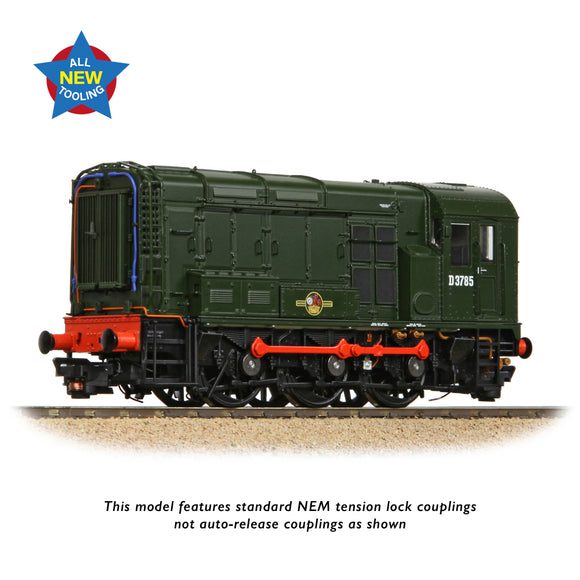 OO Gauge Bachmann 35-901 Class 08 D3785 BR Green (Late Crest)