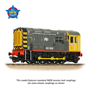 OO Gauge Bachmann 35-906 Class 08 08928 BR Railfreight (Red Stripe)