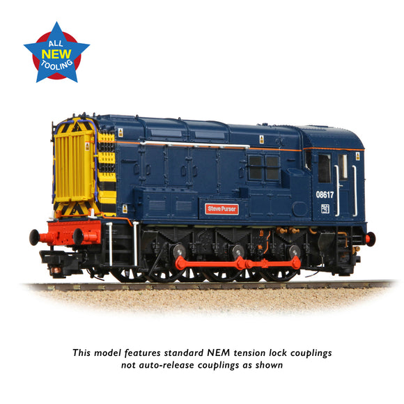 OO Gauge Bachmann 35-915 Class 08 08617 'Steve Purser' BR Blue