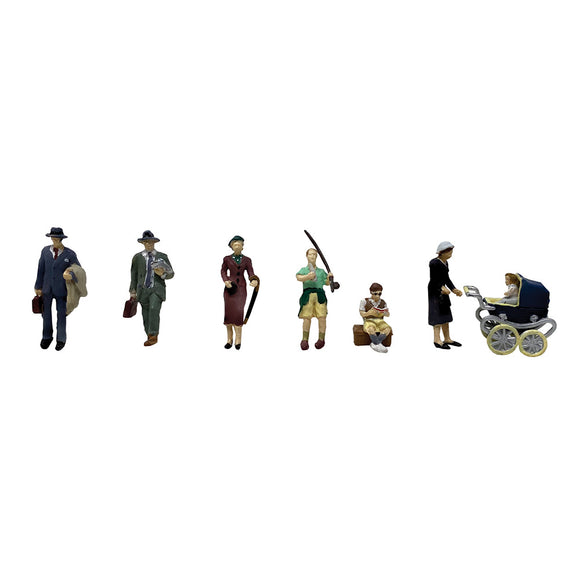 OO Gauge Bachmann Scenecraft 36-442 Post-War Era Figures Set B