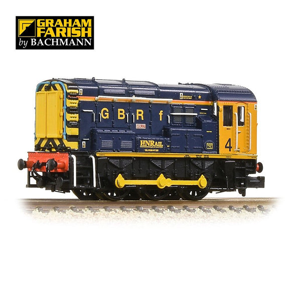 N Gauge Graham Farish 371-016K Class 08 08818/No. 4 ‘Molly’ GBRf/Harry Needle Railroad Company