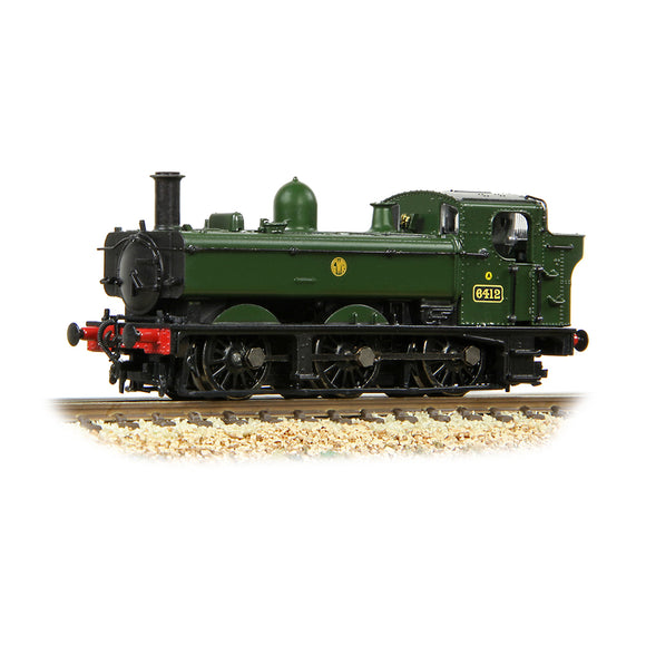 N Gauge Graham Farish 371-990 GWR 64XX Pannier Tank 6412 GWR Shirtbutton Livery Green (Preserved)