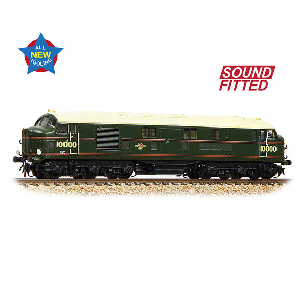 N Gauge Graham Farish 372-916SF LMS 10000 BR Lined Green (Late Crest) SOUND FITTED