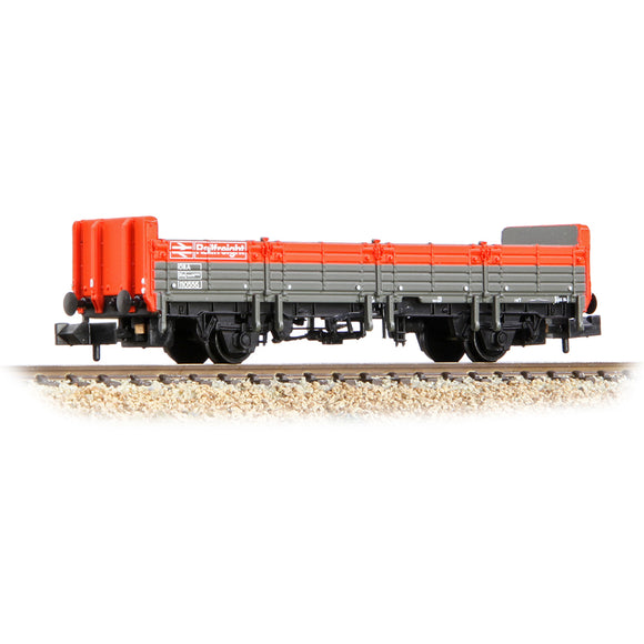 N Gauge Graham Farish 373-626F BR OBA Open Wagon Low Ends BR Railfreight Red & Grey
