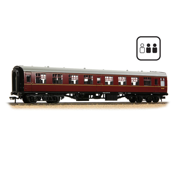 OO Gauge Bachmann 39-060PF BR Mk1 TSO Tourist Second Open BR Maroon PASSENGERS FITTED