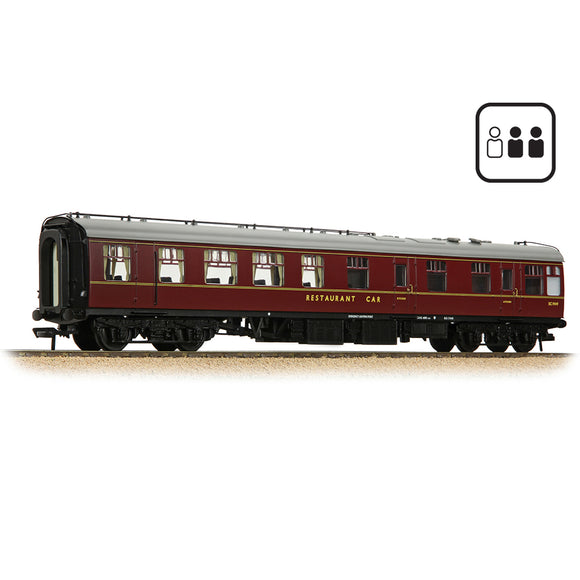 OO Gauge Bachmann 39-103DPF BR Mk1 RU Restaurant Unclassified BR Maroon PASSENGERS FITTED