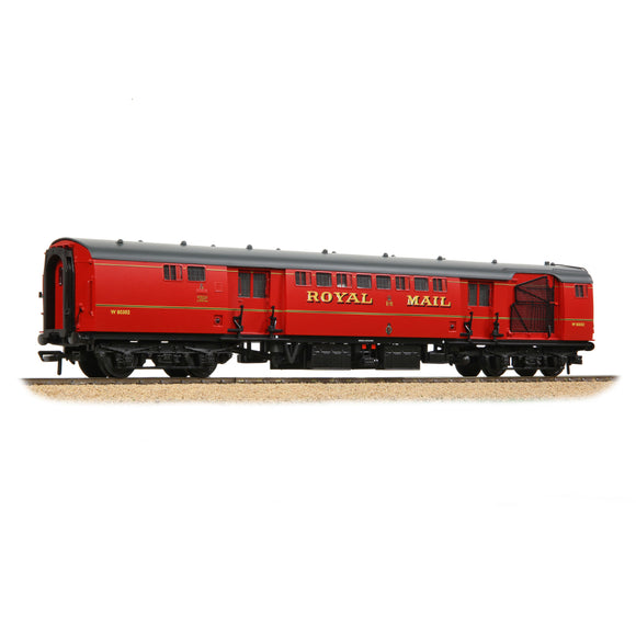 OO Gauge Bachmann 39-421D BR Mk1 POS Post Office Sorting Van Post Office Red (with Net)