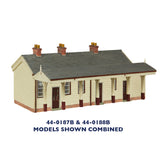 OO Gauge Bachmann Scenecraft 44-0187B S&DJR Wooden Station Building Chocolate and Cream