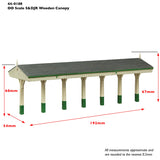 OO Gauge Bachmann Scenecraft 44-0188A S&DJR Wooden Station Building Green and Cream