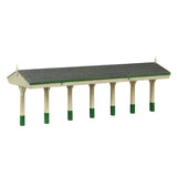 OO Gauge Bachmann Scenecraft 44-0188A S&DJR Wooden Station Building Green and Cream