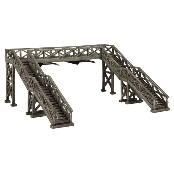 OO9 Gauge Bachmann Narrow Gauge Scenecraft 44-0196A Narrow Gauge (OO9) Wooden Footbridge - Natural Wood