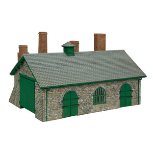 OO9 Gauge Bachmann Scenecraft 44-0198G Narrow Gauge (OO9) Blacksmith's and Wagon Workshop Green