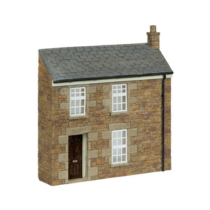 OO Gauge Bachmann Scenecraft 44-0219B Low Relief Stone Terrace Left Hand Door Brown