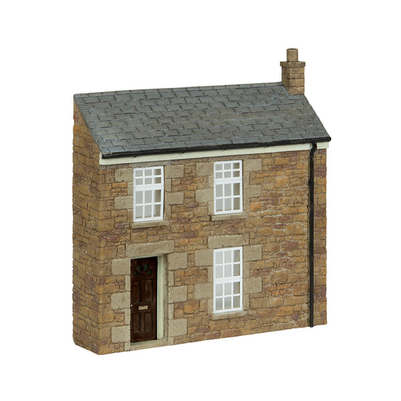 OO Gauge Bachmann Scenecraft 44-0219B Low Relief Stone Terrace Left Hand Door Brown