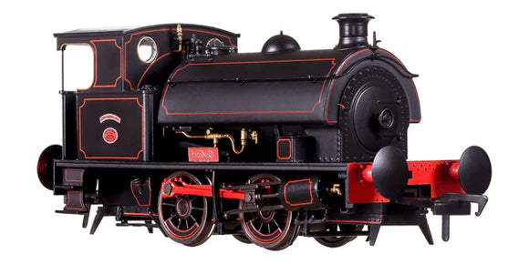OO Gauge Dapol 4S-024-002S Hawthorn Leslie 0-4-0 Black Lined Red 'Henry' SOUND FITTED