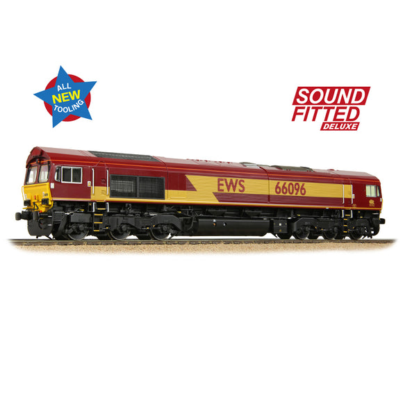 OO Gauge Bachmann 50-000ASFX Class 66/0 66096 EWS Red & Gold SOUND FITTED DELUXE