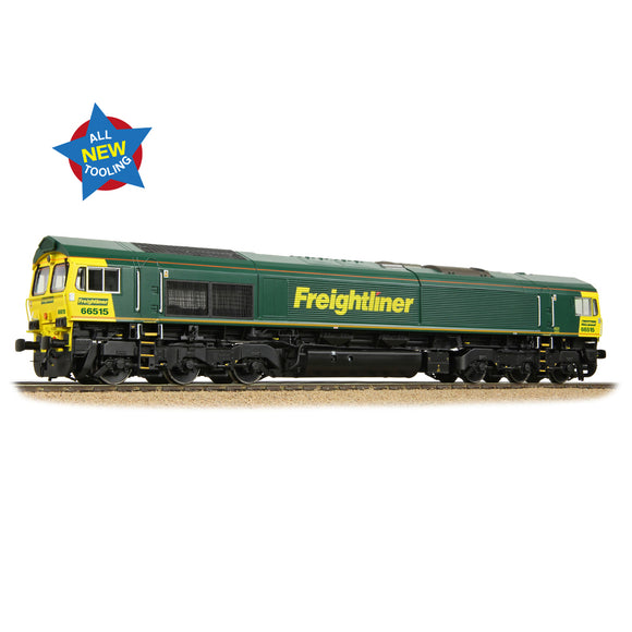OO Gauge Bachmann 50-001 Class 66/5 66515 Freightliner Green