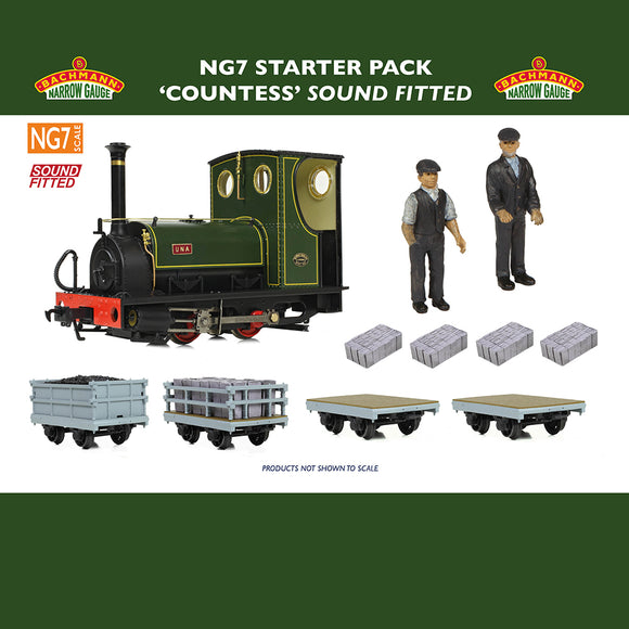 NG7/O-16.5 Gauge Bachmann Narrow Gauge 70-001SF Countess Starter Park SOUND FITTED