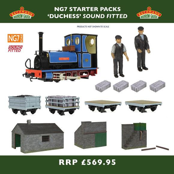 NG7/O-16.5 Gauge Bachmann Narrow Gauge 70-004SF Marchioness Starter Pack SOUND FITTED