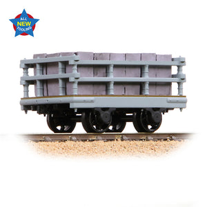 NG7/O-16.5 Gauge Bachmann Narrow Gauge 73-027A Dinorwic Slate Wagon with sides Grey with load