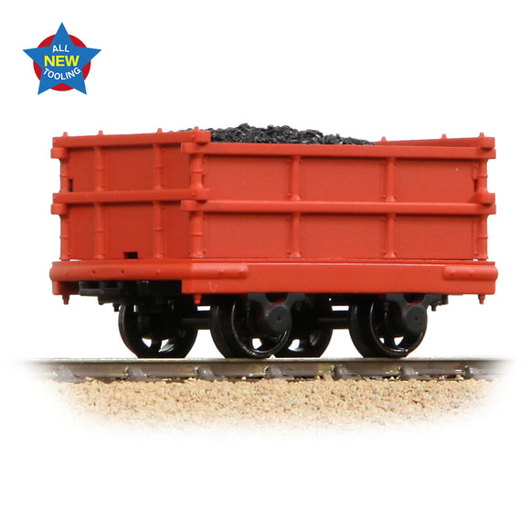 NG7/O-16.5 Gauge Bachmann Narrow Gauge 73-030A Dinorwic Coal Wagon Red with load