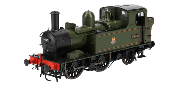 Dapol 7S-006-026 O Gauge Class 14xx 0-4-2T 1472 in BR lined green with early emblem