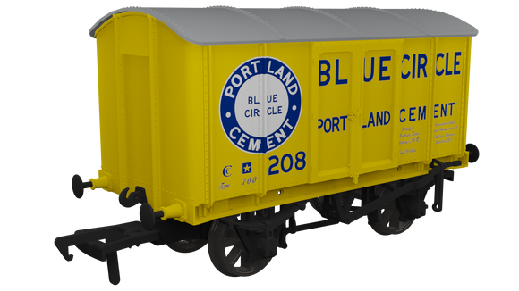 OO Gauge Rapido Trains UK 908030 Blue Circle Cement Metal-Bodied Van No.208
